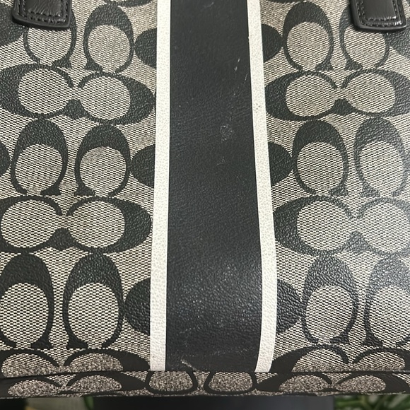 🖤COACH Signature black & gray tote or shoulder bag - Picture 3 of 14